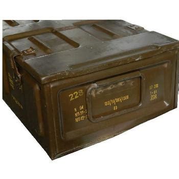 large 105mm british army issue metal ammo box|105mm c374 ammo box.